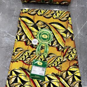 Gold Collection - Yellow & Red Leaf Pattern