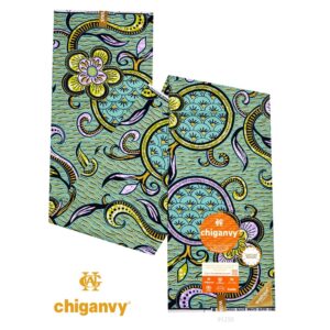Chiganvy Block Print - Turquoise Paisley