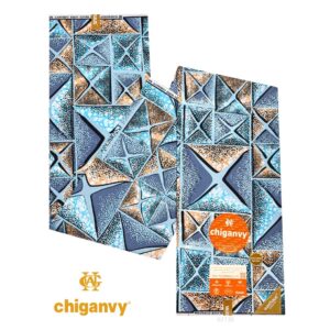 Chiganvy Wax - Blue Grey Geometric