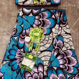 Block Print - Blue & Purple Floral Mix